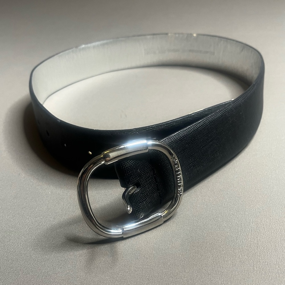Michael kors genuine leather belt